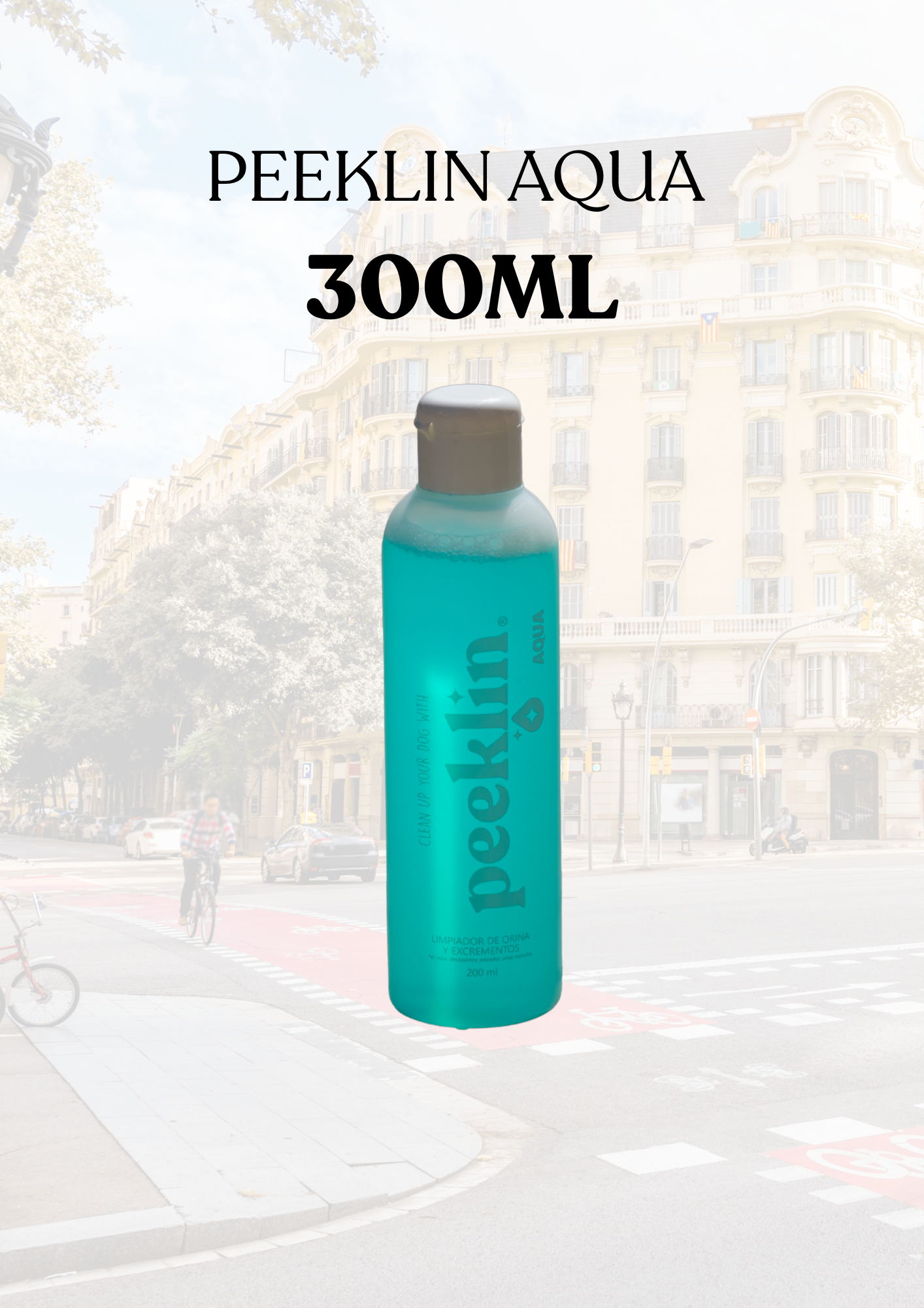 Peeklin Botella AQUA 300 ml REUTILIZABLE